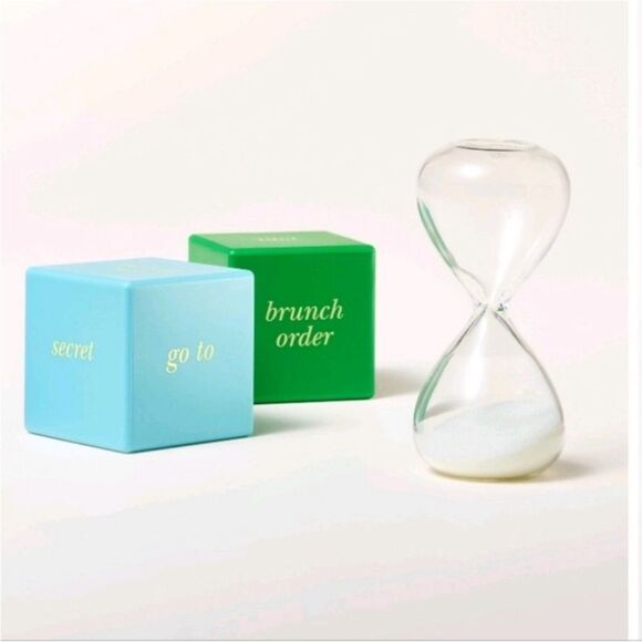 kate spade x Target Coversation Dice 2+ Player Game Incl 2 Dice & Glass Timer - Picture 12 of 15